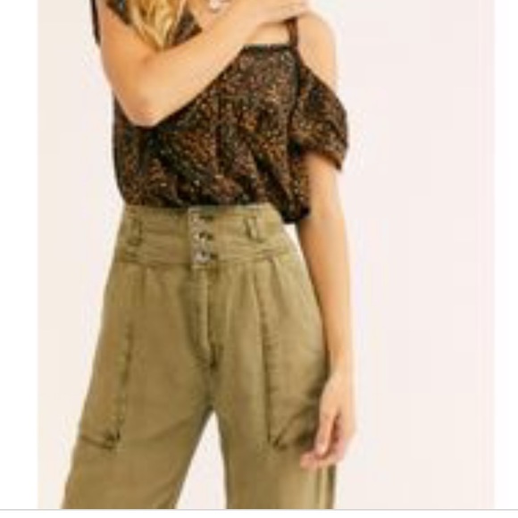 NWT Free People Free Fallin Utility Pants - Picture 2 of 11